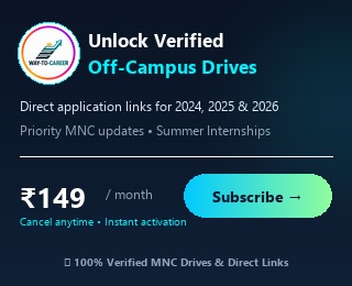 Official WAY-TO-CAREER VIP Pass - ₹149/mo
