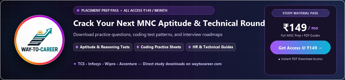 MNC Off-Campus Aptitude & Technical Guide